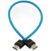 Kondor Blue 14 Inch Thin HDMI to HDMI Braided Male Cable for Camera Monitors 2