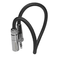 Kondor Blue Mini XLR to 3.5MM Locking Screw Mini Plug for Lavalier Mics and 1