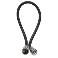 Kondor Blue Mini XLR to 3.5MM Locking Screw Mini Plug for Lavalier Mics and 2