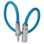 Kondor Blue Mini XLR to 3.5MM Locking Screw Mini Plug for Lavalier Mics and 0
