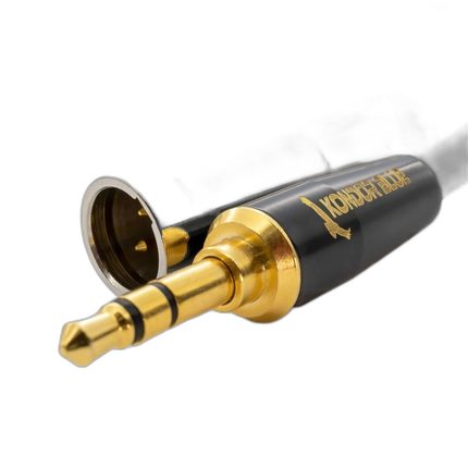 Kondor Blue Mini XLR to 3.5MM Gold Stereo Mini Plug for Lavalier Mics and B