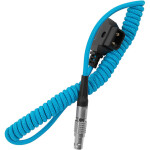 Kondor Blue D-Tap to LEMO 2-Pin 0B Male Power Cable Coiled 1