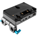 Kondor Blue Cine Battery Plate with 15mm Rod Clamp (Gold Mount) 1