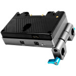 Kondor Blue Cine Battery Plate with 15mm Rod Clamp (Gold Mount) 2