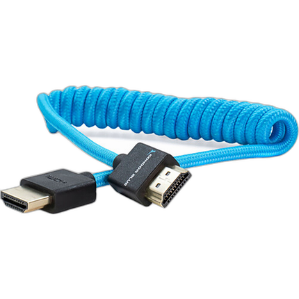 Kondor Blue Coiled HDMI Cable (12 to 24 Inch)