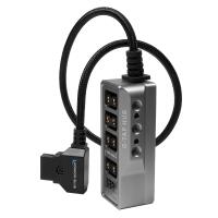 Kondor Blue Male D-Tap to 4-Port Female D-Tap Splitter (16 Inch) 1