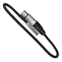Kondor Blue TA4M 4-Pin Mini XLR to 3-Pin XLR Female Audio Cable (16 Inch) 2