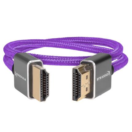 Kondor Blue High-Speed HDMI Cable Purple, 18 Inch