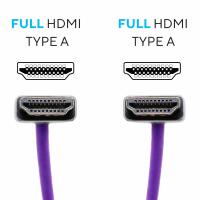 Kondor Blue High-Speed HDMI Cable Purple, 18 Inch 1
