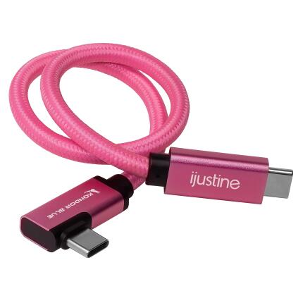 Kondor Blue iJustine Pink USB C 3.1 Data and Charging Cable 10Gb/s Data Spee
