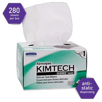 Kimberly Clark Kimwipes - 4.5x8.5 (280 Sheets per Box) 0
