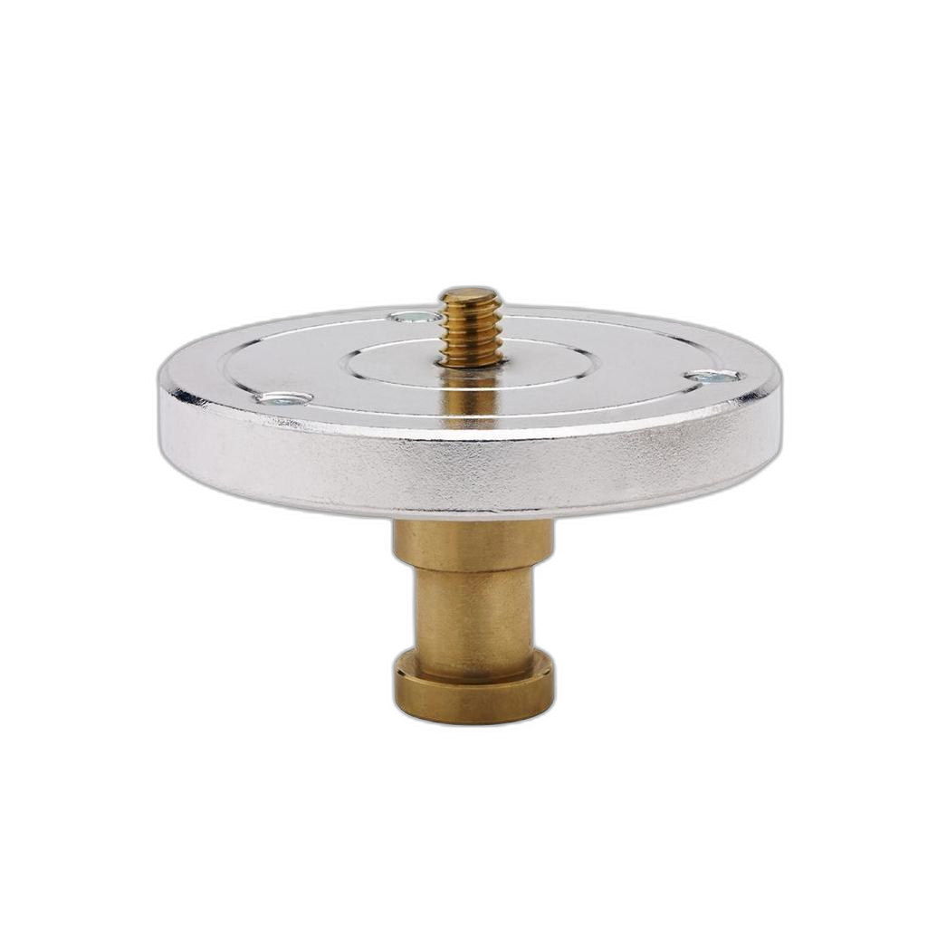 Kupo 1/4 Inch -20 Threaded Mounting Plate with Baby 5/8 Inch Stud