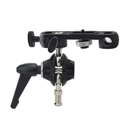 Kupo Double Ball Joint Adapter with Dual 5/8 Inch Studs with Camera Bracket