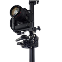 Kupo Double Ball Joint Adapter with Dual 5/8 Inch Studs with Camera Bracket 1