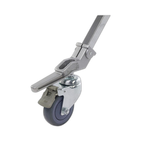 Kupo 100mm Caster with Brake 25.4mm Square Adapter Set of Three 1