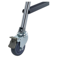 Kupo 100mm Caster with Brake M10 Thread Adapter Set of Three 1