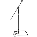 Kupo 40 in Turtle Base C-Stand Kit Black w/Grip Head  and  40in Hex Stud Arm 0