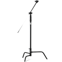 Kupo 40 in Turtle Base C-Stand Kit Black w/Grip Head  and  40in Hex Stud Arm 0