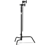 Kupo 40 in Turtle Base C-Stand Kit Black w/Grip Head  and  40in Hex Stud Arm 1