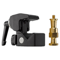 Kupo Convi Clamp with Adjustable Handle and Hex Stud - Black 0