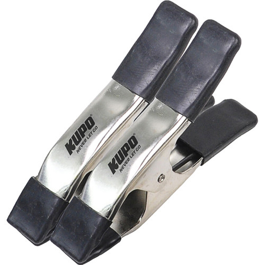 Kupo 4 inch Steel Spring A Clamp - Black (Set of 2)