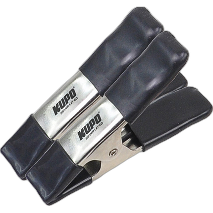 Kupo 6 inch Steel Spring A Clamp - Black (Set of 2)