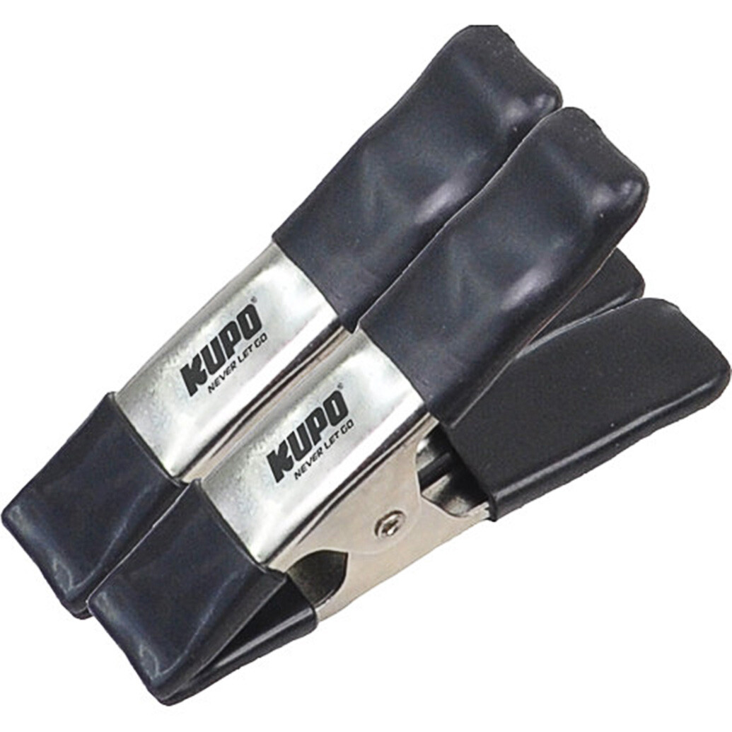 Kupo 6 inch Steel Spring A Clamp - Black (Set of 2)