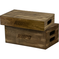 Kupo Brown Stained Apple Box Set - Half And Full Size 0