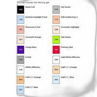 LEE Filters Quick Location Filter Lighting Pack - 24 Sheets 1