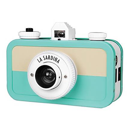 Lomography La Sardina Dress Turquoise And White