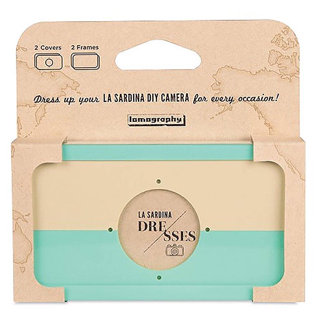 Lomography La Sardina Dress Turquoise And White