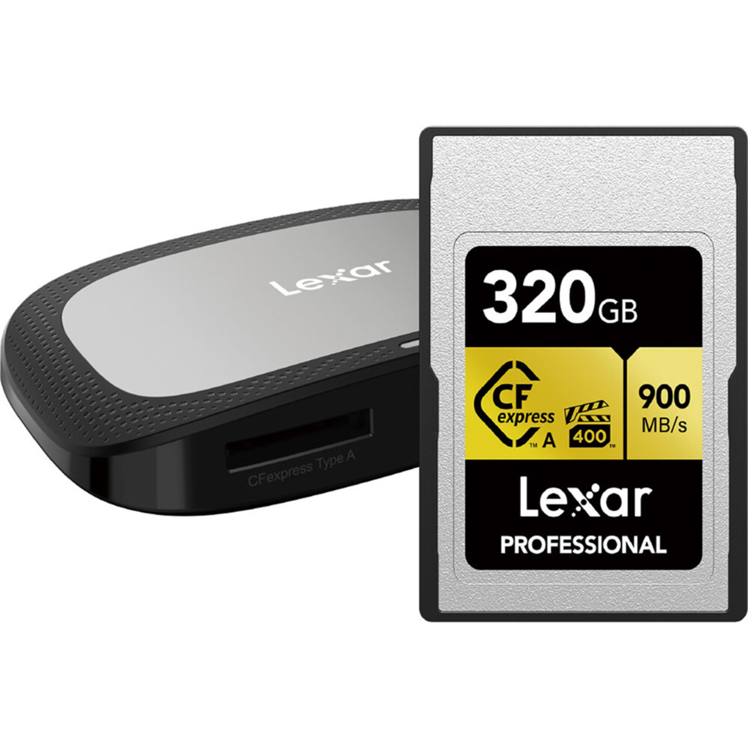 Lexar 320GB Professional CFexpress Type A GOLD Series Memory Card with Card