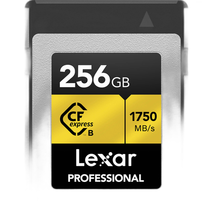 Lexar 256GB Professional CFexpress Type B GOLD Series Memory Card