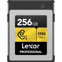 Lexar 256GB Professional CFexpress Type B GOLD Series Memory Card 0