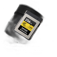 Lexar 256GB Professional CFexpress Type B GOLD Series Memory Card 1
