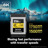 Lexar 256GB Professional CFexpress Type B GOLD Series Memory Card 2