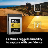 Lexar 256GB Professional CFexpress Type B GOLD Series Memory Card 4