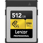 Lexar 512GB Professional CFexpress Type B GOLD Series Memory Card 0