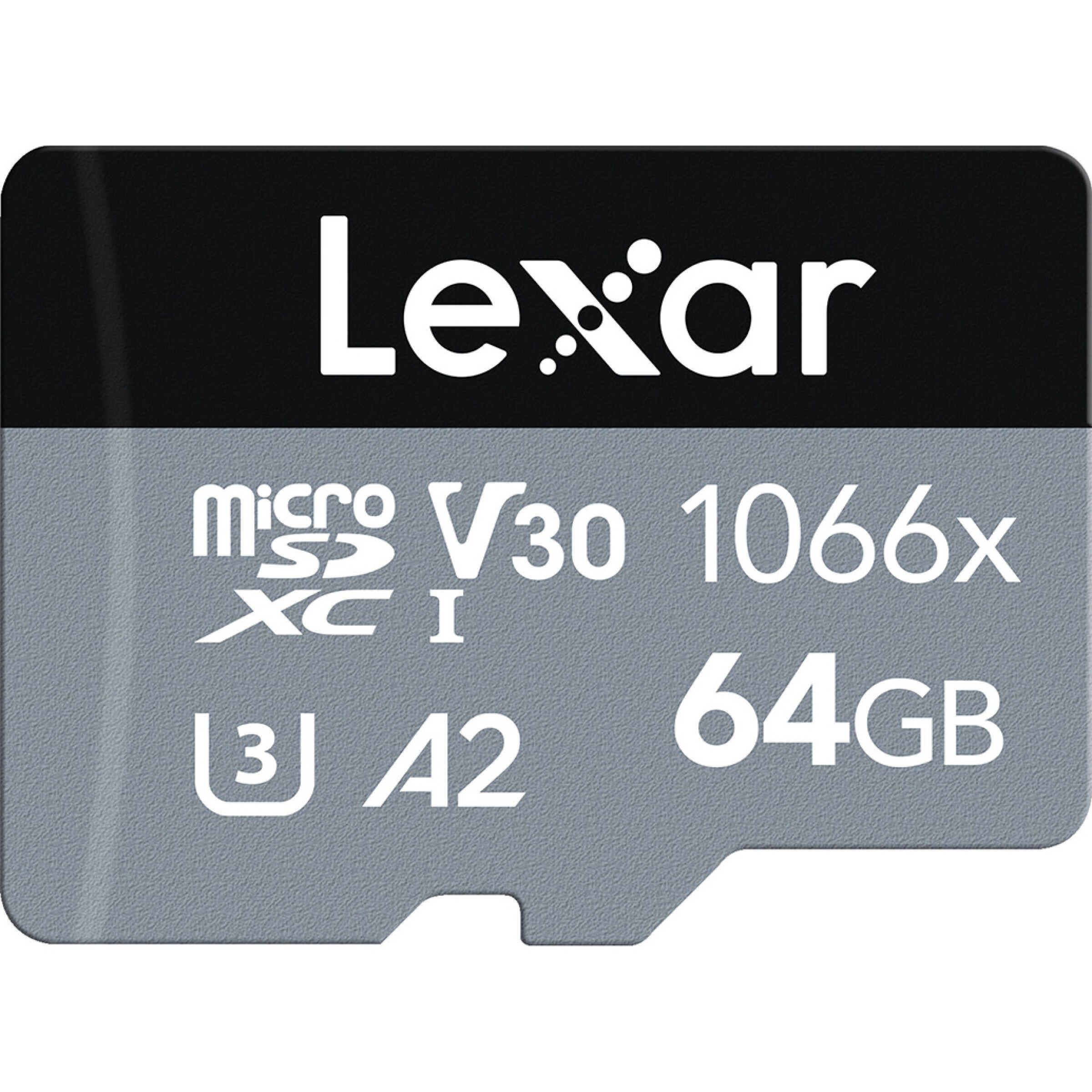 Lexar 64GB Professional 1066x UHS-I microSDXC Class 10 SILVER Series Memory