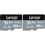 Lexar 128GB Professional 1066x UHS-I microSDXC Class 10 SILVER Series Memory 0