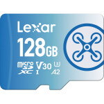 Lexar 128GB FLY microSDXC UHS-I V30 U3 Class 10 A2 Memory Card 0