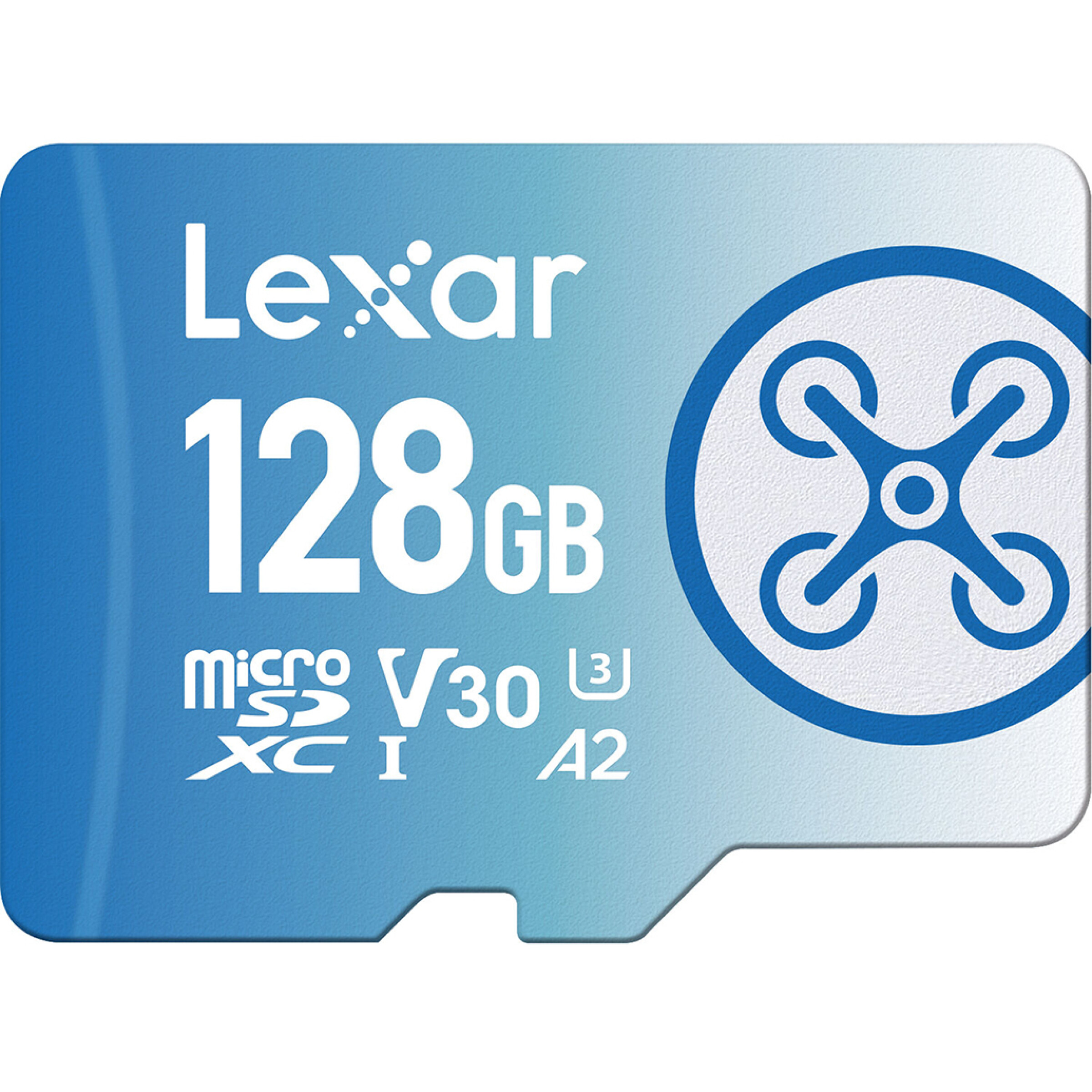 Lexar 128GB FLY microSDXC UHS-I V30 U3 Class 10 A2 Memory Card