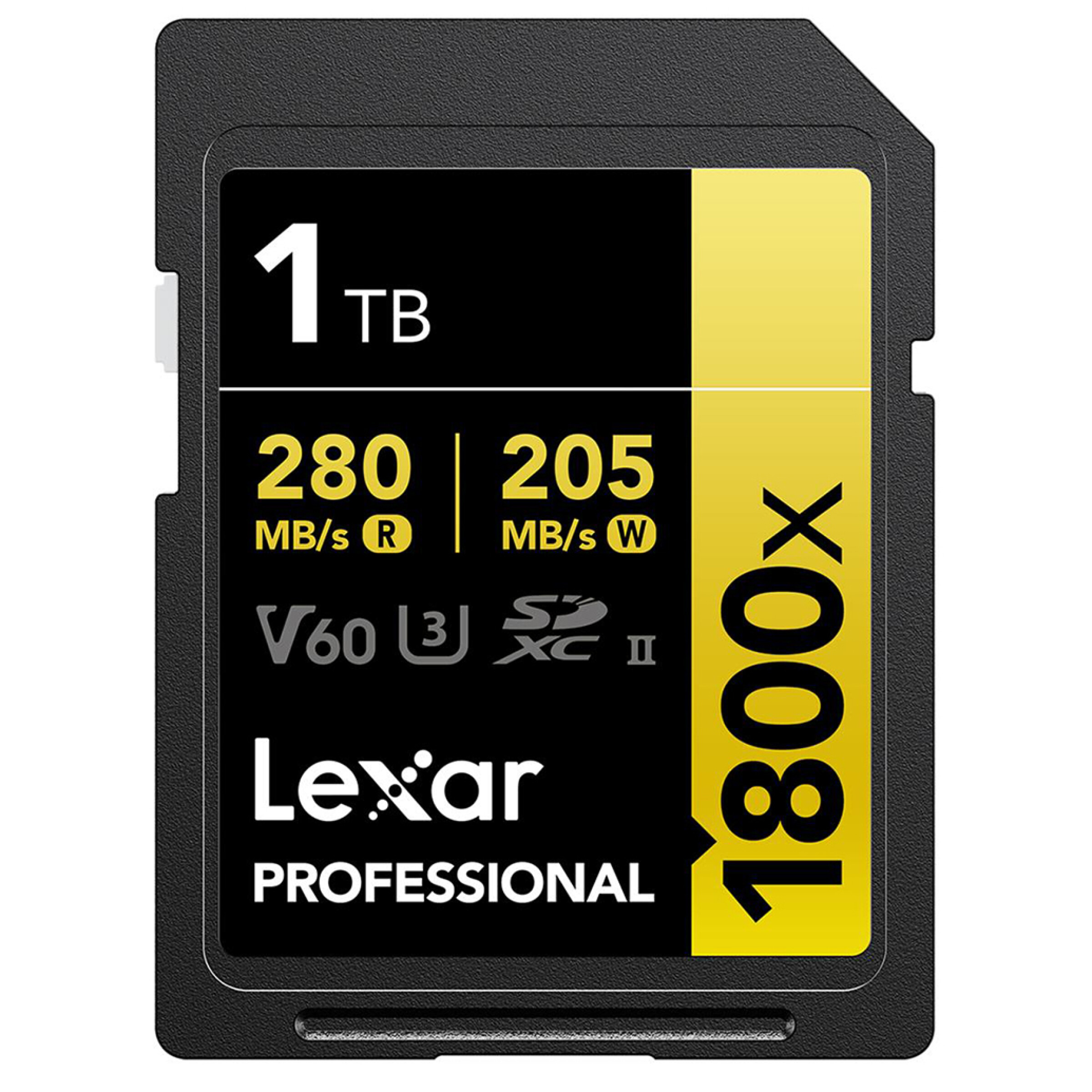 Lexar 1TB Professional 1800x UHS-II U3 Class 10 SDXC GOLD Series Memory Card