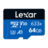 Lexar 64GB High Performance 633x UHS-I U3 V30 Class 10 MicroSDXC Memory Card 1