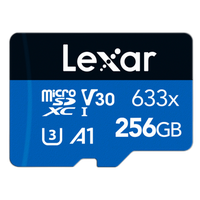 Lexar 256GB High Performance 633x UHS-I U3 V30 Class 10 MicroSDXC Memory Car 0