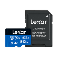 Lexar 512GB High Performance 633x UHS-I U3 V30 Class 10 MicroSDXC Memory Car 2