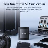 Lexar SL500 USB 3.2 Gen2x2 Portable SSD 1TB with Magnetic Set Black 4