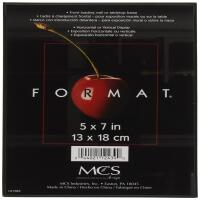 MCS Format 5x7in Picture Frame with Easel (Black) 0