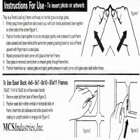 MCS Format 5x7in Picture Frame with Easel (Black) 2