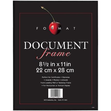 MCS Format 8.5x11in Picture Frame with Easel (Black)